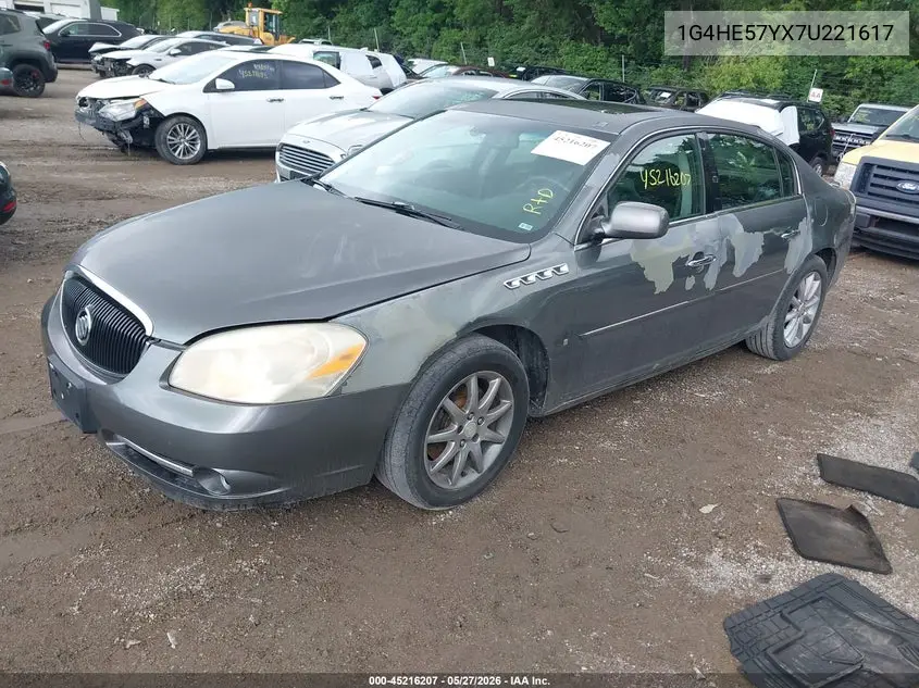 2007 Buick Lucerne Cxs VIN: 1G4HE57YX7U221617 Lot: 45216207
