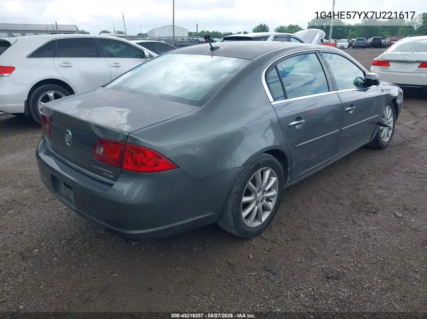 2007 Buick Lucerne Cxs VIN: 1G4HE57YX7U221617 Lot: 45216207