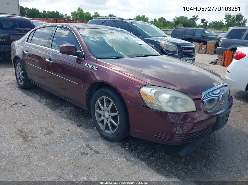 2007 Buick Lucerne Cxl VIN: 1G4HD57277U103281 Lot: 45243545
