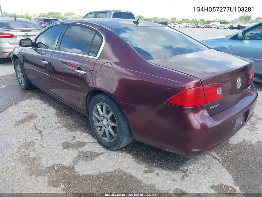 2007 Buick Lucerne Cxl VIN: 1G4HD57277U103281 Lot: 45243545