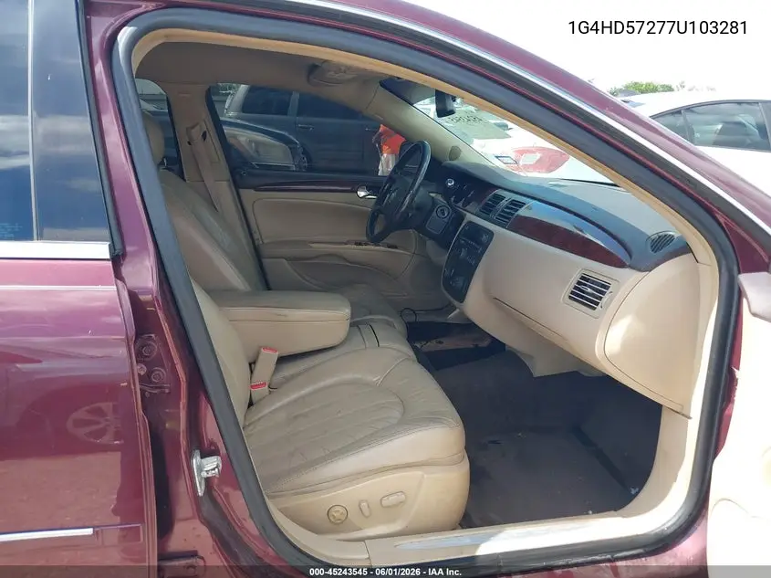 2007 Buick Lucerne Cxl VIN: 1G4HD57277U103281 Lot: 45243545