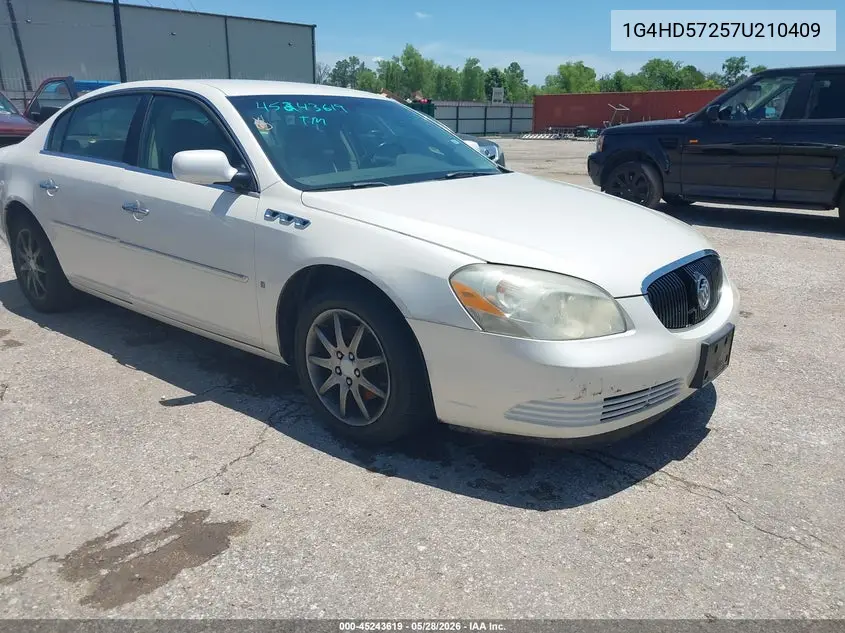 2007 Buick Lucerne Cxl VIN: 1G4HD57257U210409 Lot: 45243619