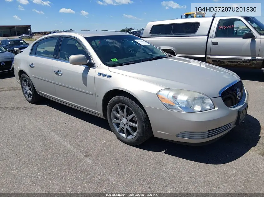 2007 Buick Lucerne Cxl VIN: 1G4HD57207U201830 Lot: 45346661