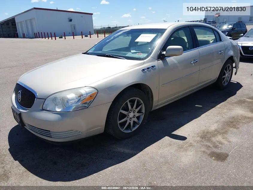 2007 Buick Lucerne Cxl VIN: 1G4HD57207U201830 Lot: 45346661