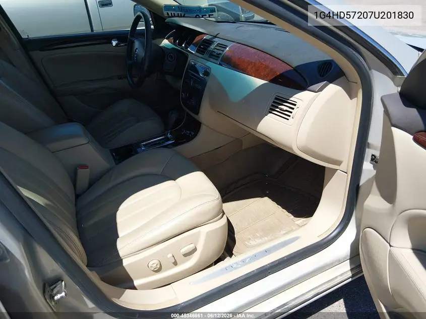 2007 Buick Lucerne Cxl VIN: 1G4HD57207U201830 Lot: 45346661