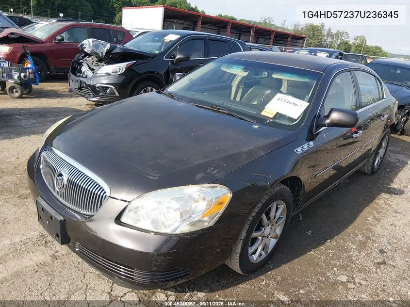 2007 Buick Lucerne Cxl VIN: 1G4HD57237U236345 Lot: 45346867