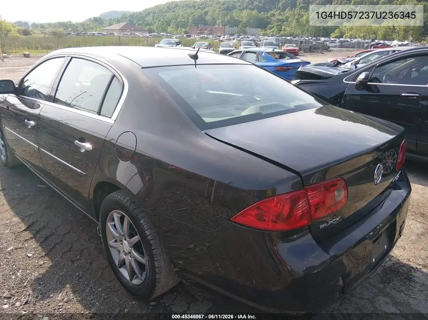 2007 Buick Lucerne Cxl VIN: 1G4HD57237U236345 Lot: 45346867