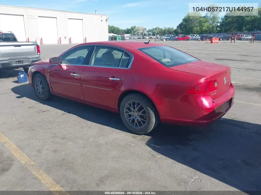 2007 Buick Lucerne Cxl VIN: 1G4HD57217U144957 Lot: 45380580