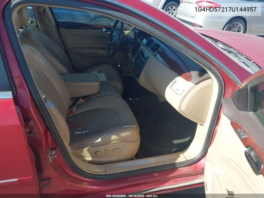 2007 Buick Lucerne Cxl VIN: 1G4HD57217U144957 Lot: 45380580