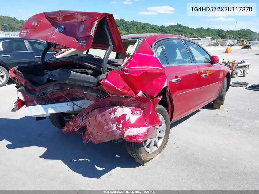 2007 Buick Lucerne Cxl VIN: 1G4HD572X7U117370 Lot: 45385039
