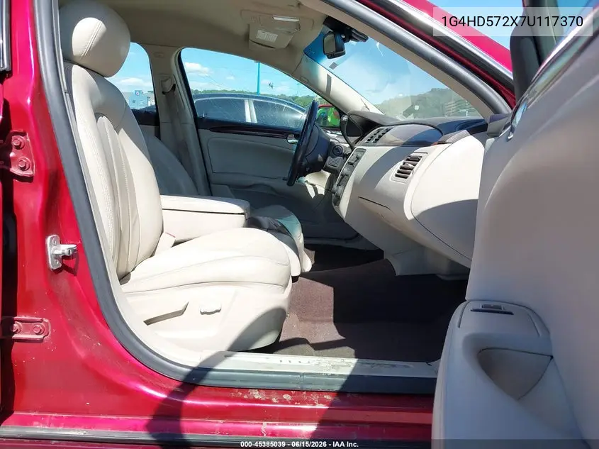 2007 Buick Lucerne Cxl VIN: 1G4HD572X7U117370 Lot: 45385039