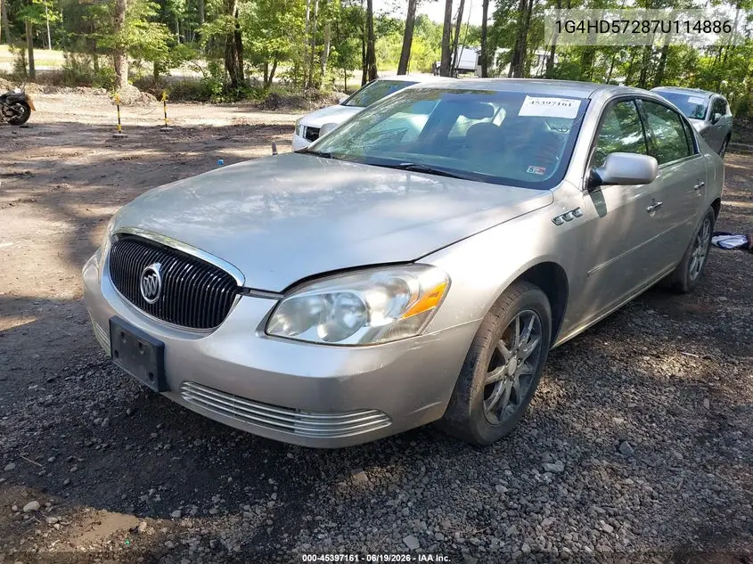 2007 Buick Lucerne Cxl VIN: 1G4HD57287U114886 Lot: 45397161