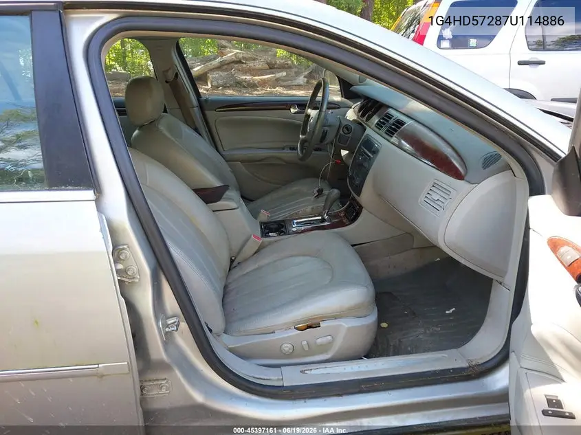 2007 Buick Lucerne Cxl VIN: 1G4HD57287U114886 Lot: 45397161