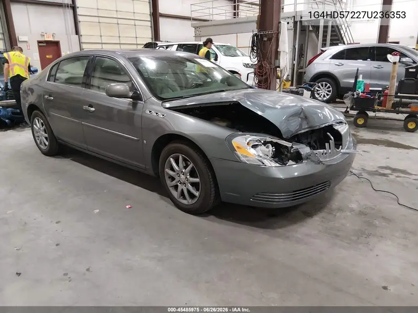 2007 Buick Lucerne Cxl VIN: 1G4HD57227U236353 Lot: 45485975