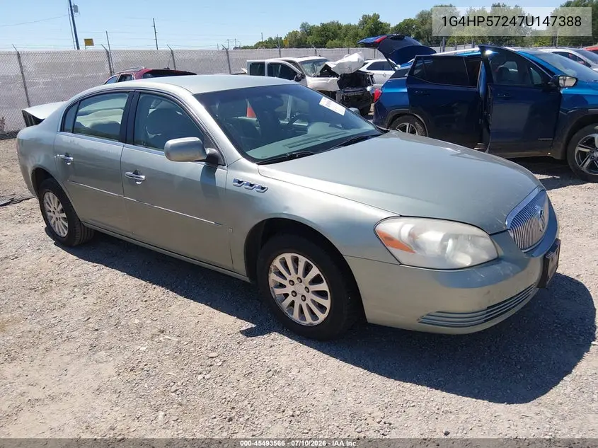 2007 Buick Lucerne Cx VIN: 1G4HP57247U147388 Lot: 45493566