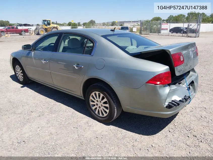 2007 Buick Lucerne Cx VIN: 1G4HP57247U147388 Lot: 45493566