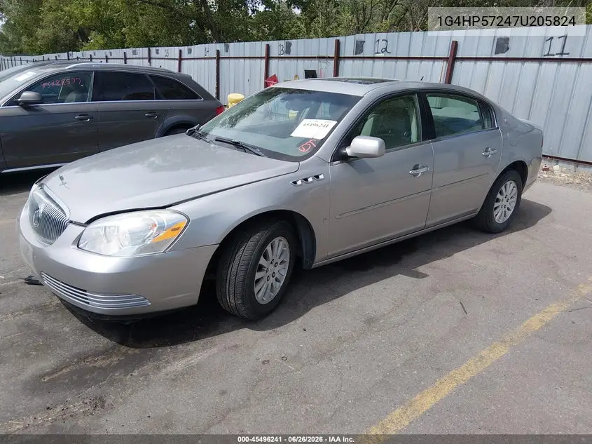 2007 Buick Lucerne Cx VIN: 1G4HP57247U205824 Lot: 45496241