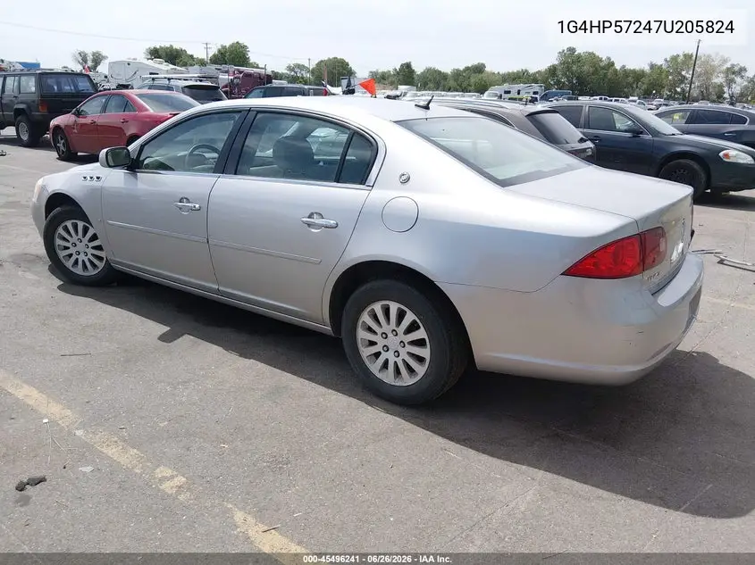 2007 Buick Lucerne Cx VIN: 1G4HP57247U205824 Lot: 45496241