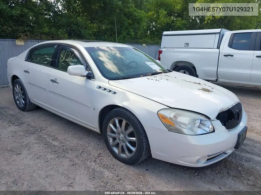 2007 Buick Lucerne Cxs VIN: 1G4HE57Y07U129321 Lot: 45508126