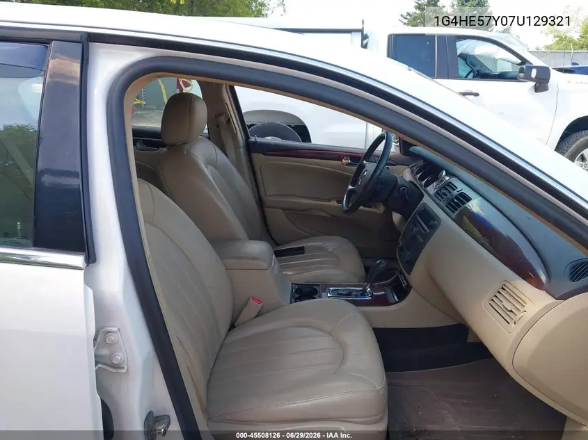 2007 Buick Lucerne Cxs VIN: 1G4HE57Y07U129321 Lot: 45508126
