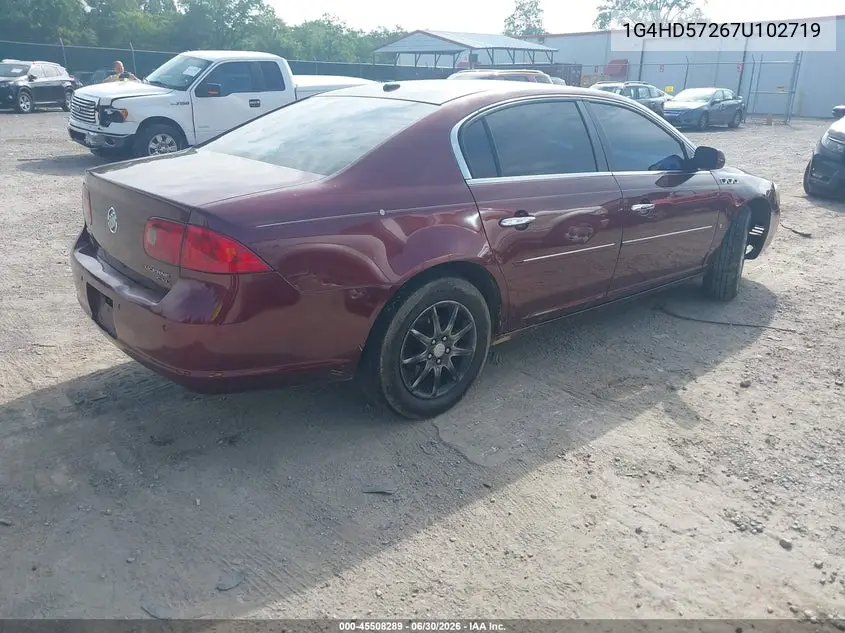 2007 Buick Lucerne Cxl VIN: 1G4HD57267U102719 Lot: 45508289