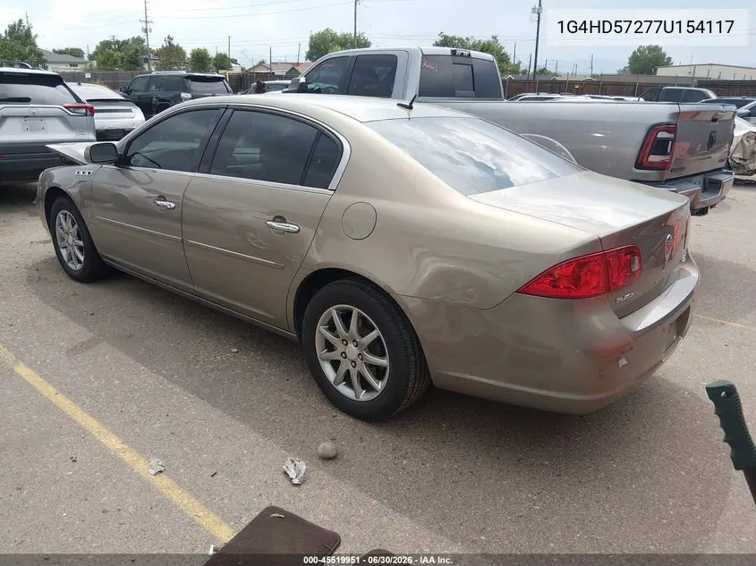 2007 Buick Lucerne Cxl VIN: 1G4HD57277U154117 Lot: 45519951