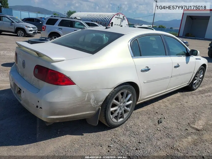 2007 Buick Lucerne Cxs VIN: 1G4HE57Y97U175018 Lot: 45523815