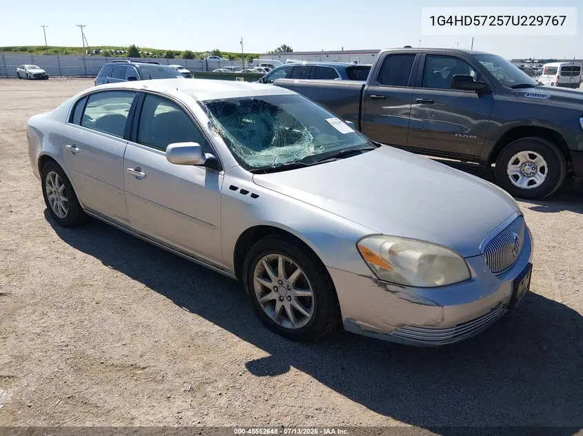 2007 Buick Lucerne Cxl VIN: 1G4HD57257U229767 Lot: 45552648
