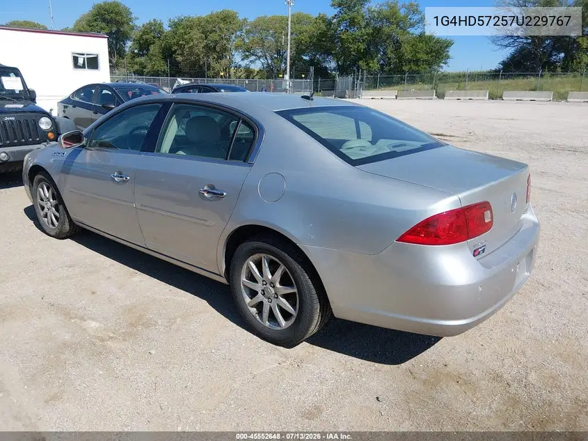 2007 Buick Lucerne Cxl VIN: 1G4HD57257U229767 Lot: 45552648