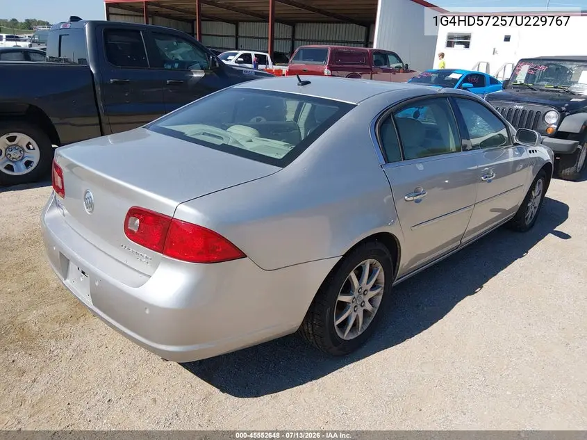 2007 Buick Lucerne Cxl VIN: 1G4HD57257U229767 Lot: 45552648