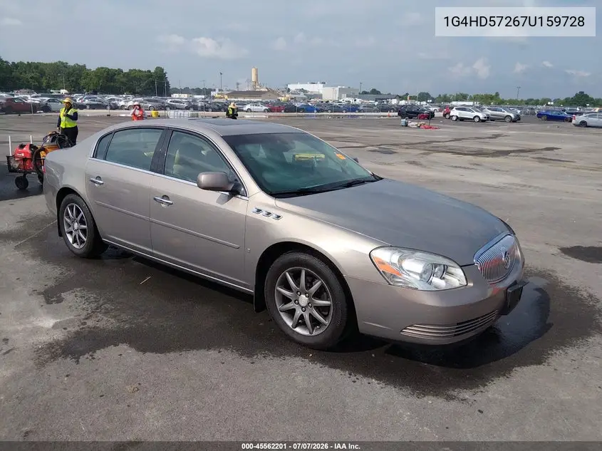 2007 Buick Lucerne Cxl VIN: 1G4HD57267U159728 Lot: 45562201