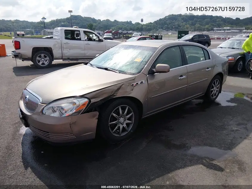 2007 Buick Lucerne Cxl VIN: 1G4HD57267U159728 Lot: 45562201