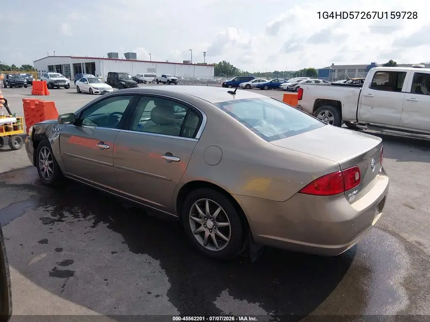 2007 Buick Lucerne Cxl VIN: 1G4HD57267U159728 Lot: 45562201