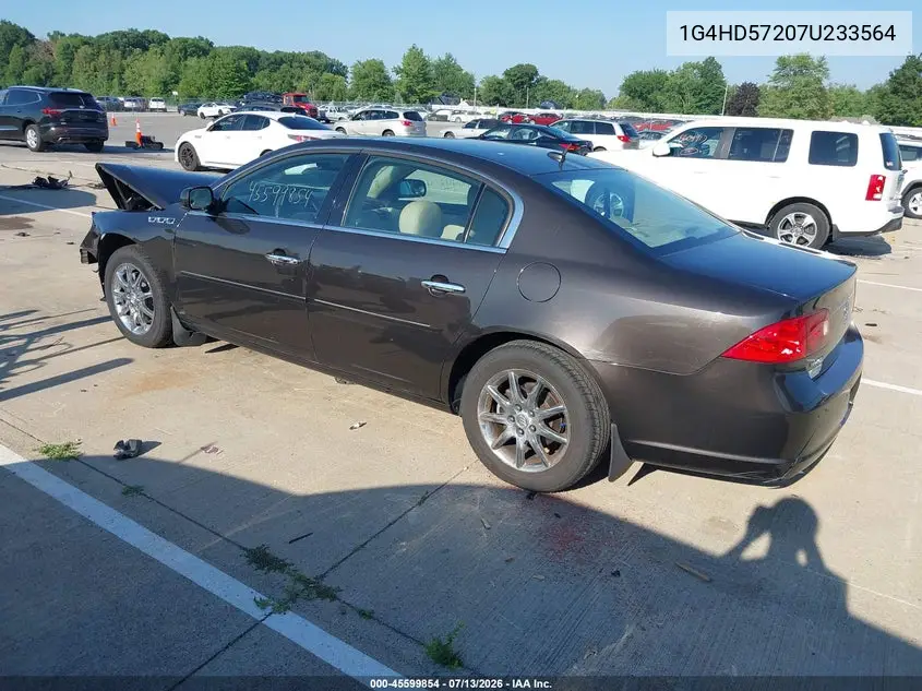 2007 Buick Lucerne Cxl VIN: 1G4HD57207U233564 Lot: 45599854