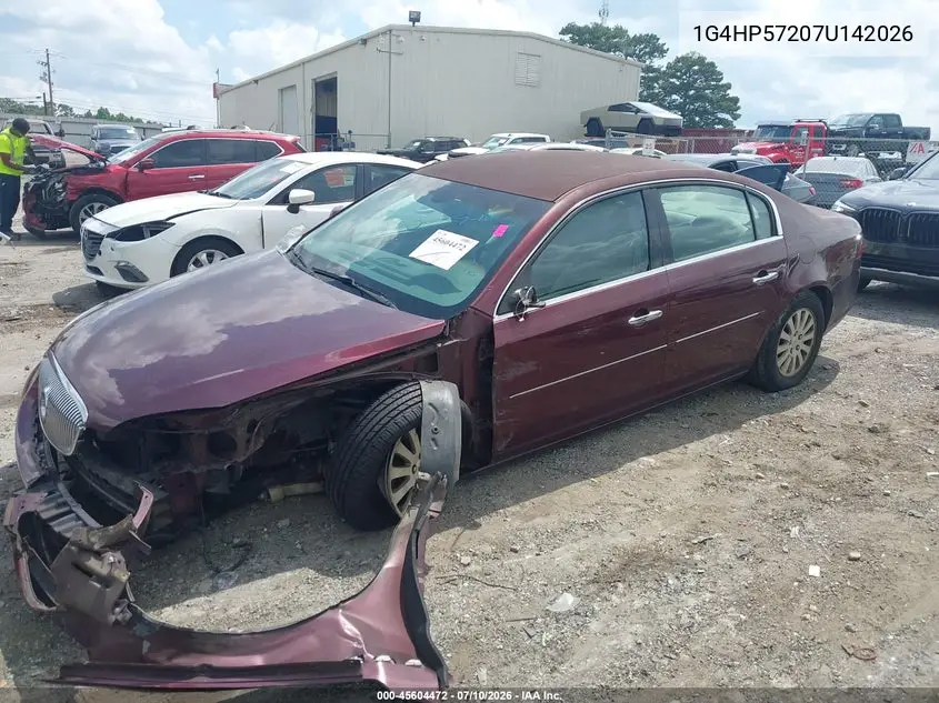 2007 Buick Lucerne Cx VIN: 1G4HP57207U142026 Lot: 45604472
