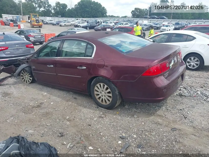 2007 Buick Lucerne Cx VIN: 1G4HP57207U142026 Lot: 45604472