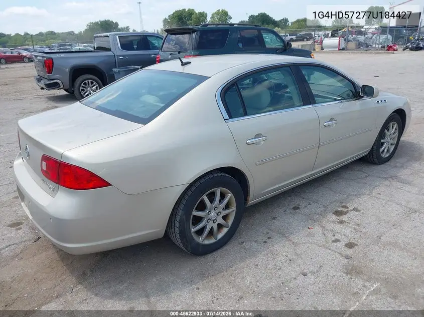 2007 Buick Lucerne Cxl VIN: 1G4HD57277U184427 Lot: 45622933