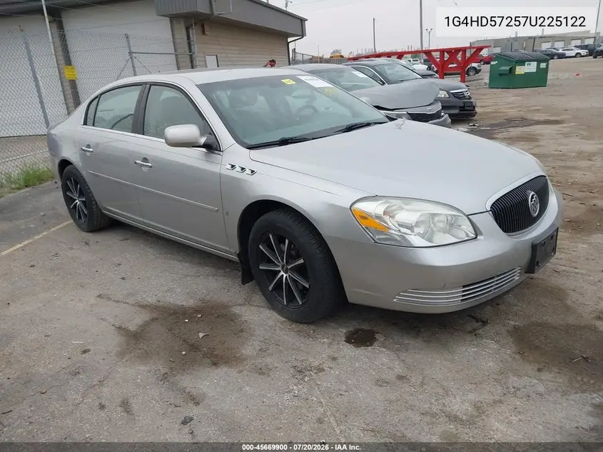 2007 Buick Lucerne Cxl VIN: 1G4HD57257U225122 Lot: 45669900