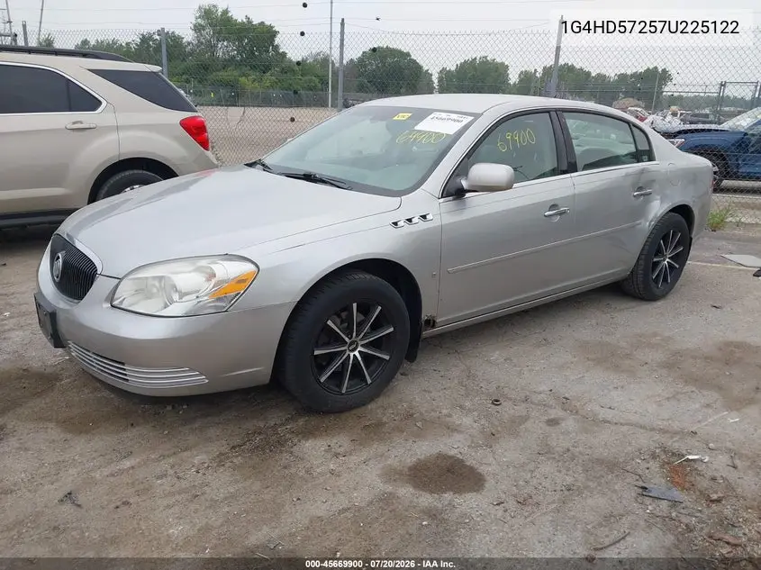 2007 Buick Lucerne Cxl VIN: 1G4HD57257U225122 Lot: 45669900