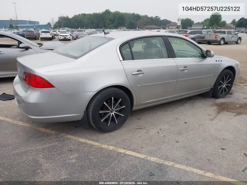 2007 Buick Lucerne Cxl VIN: 1G4HD57257U225122 Lot: 45669900