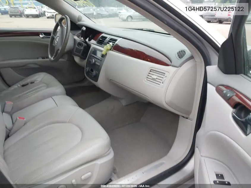 2007 Buick Lucerne Cxl VIN: 1G4HD57257U225122 Lot: 45669900