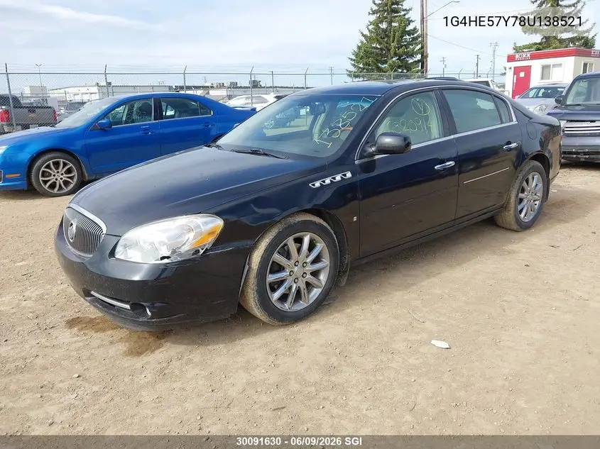 2008 Buick Lucerne Cxs VIN: 1G4HE57Y78U138521 Lot: 30091630