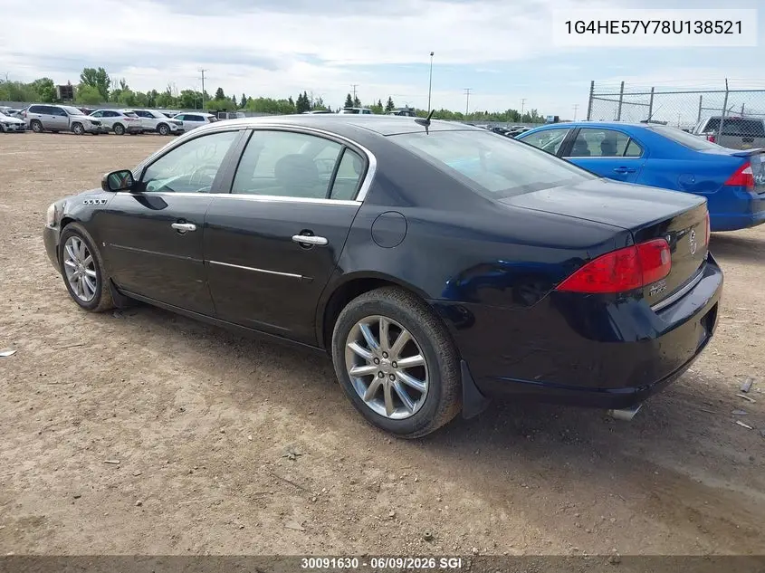 2008 Buick Lucerne Cxs VIN: 1G4HE57Y78U138521 Lot: 30091630