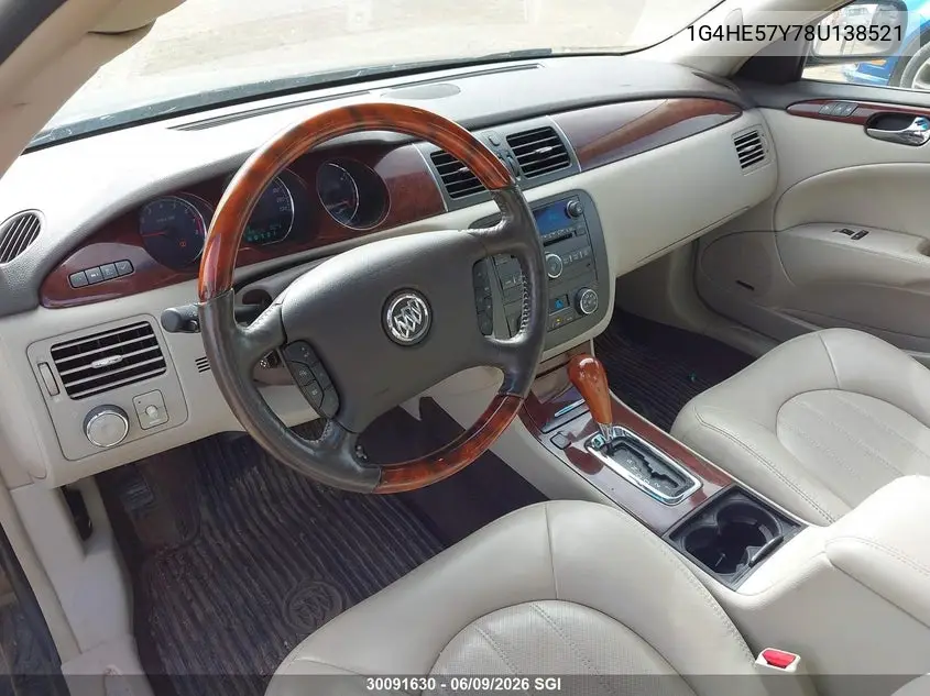 2008 Buick Lucerne Cxs VIN: 1G4HE57Y78U138521 Lot: 30091630
