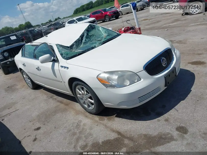 2008 Buick Lucerne Cxl VIN: 1G4HD57238U177542 Lot: 45248046