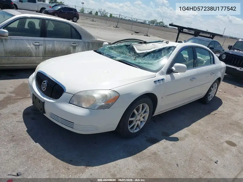 2008 Buick Lucerne Cxl VIN: 1G4HD57238U177542 Lot: 45248046