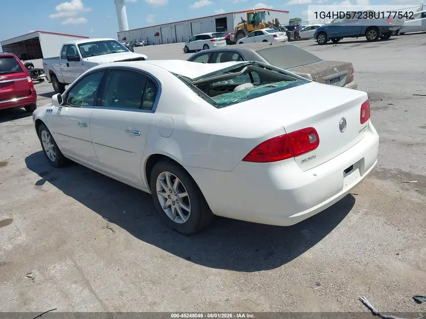 2008 Buick Lucerne Cxl VIN: 1G4HD57238U177542 Lot: 45248046