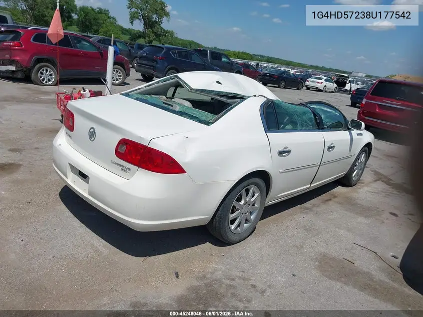 2008 Buick Lucerne Cxl VIN: 1G4HD57238U177542 Lot: 45248046