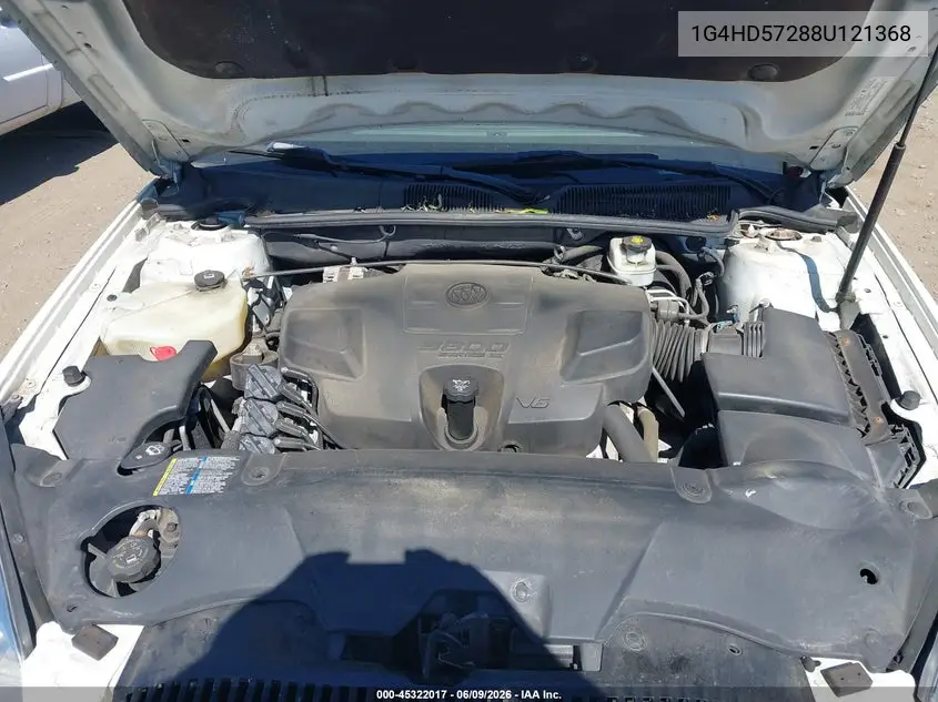 2008 Buick Lucerne Cxl VIN: 1G4HD57288U121368 Lot: 45322017