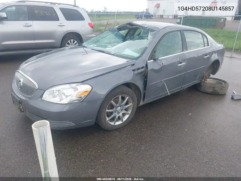 2008 Buick Lucerne Cxl VIN: 1G4HD57208U145857 Lot: 45325670
